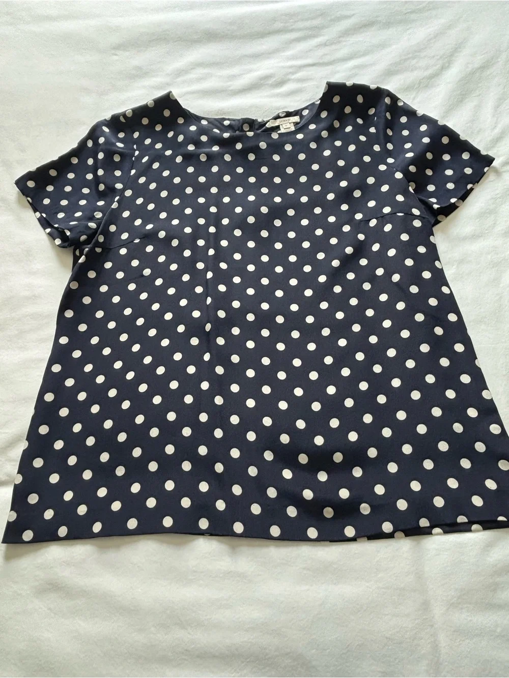 EUC! J.Crew Silk Polka Dot Top